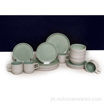 Tableware de cerâmica de luxo por atacado